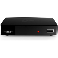 Tele System MINION - цифровой декодер- 10-битный DVB-T2 HEVC Empfang, automatischer Sendersuchlauf, integrierter Mediaplayer, EPG- einfach und technisch - Fernbedienung inklusive