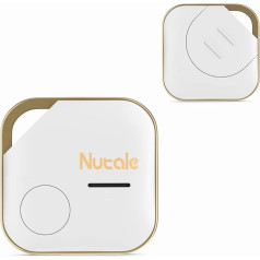 Nutale Pro Key Finder 1 Piece White Bluetooth Key Finder Compatible with iOS and Android Item Locator for Car Keys Pet or Backpacks