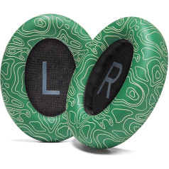 WC Wicked Cushions Improved Replacement Ear Pads for Bose 700 Noise Cancelling Headphones (NC700) - Мягкая кожа PU, роскошная пена Memory Foam, экстра толщина, экстра прочность | Emerald Tide