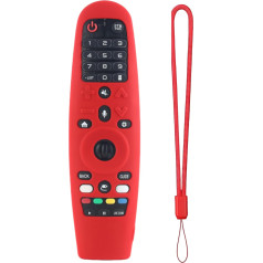 Silikon-Schutzhülle für LG AN-MR600 / LG AN-MR650 / AN-MR18BA / AN-MR19BA LG AN-MR20GA Fernbedienung, Silikon-Schutzhülle für LG Magic TV-Fernbedienung, rutschfeste Hülle, leuchtet nicht rot