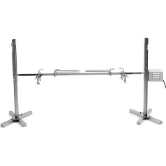 Гриль для вяления поросенка из нержавеющей стали BBQ-Toro с мотором, регулируемый по высоте гриль на шампурах, электрический набор шампуров дл