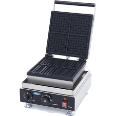 Вафельница Maxima Mini Gastro квадратная - 4 штуки - 113 x 14 x 113 мм (на одну вафлю) - с таймером - 1750 Вт