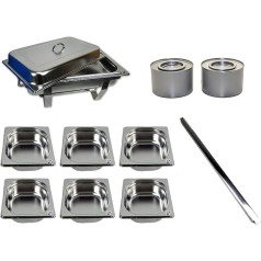 Набор из 13 блюд из нержавеющей стали для подогрева пищи