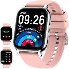 IDEALROYAL Smartwatch с функцией телефона, 1,85 дюйма сенсорный экран смарт-часы, фитнес-часы с монитор кровяного давления, монитор сердечного ритма, ш