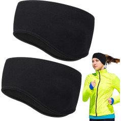 Повязка на голову HASAGEI для мужчин и женщин, повязка для зимних видов спорта, с ушными манжетами, эластичная, для бега, бега, походов, езды на в