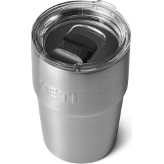 Кружка YETI Rambler Stackable Mug с крышкой Magslider, нержавеющая сталь, 16 унций (475 мл)