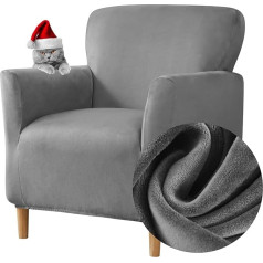 Натяжной чехол для кресла, эластичный бархатный чехол для дивана, клубного кресла, чехол для кресла, мягкий защитный чехол для кресла с под