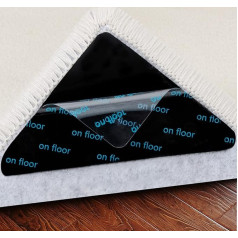 Лента для ковров, нескользящая лента для твердых деревянных полов и плитки, многоразовая и моющаяся, захват для ковров, двусторонние самок