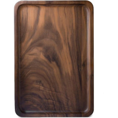 Деревянный поднос из массива ореха Деревянный поднос для завтрака Блюдо Тапас Поднос для чая Поднос для кофейного столика Подарок на ново