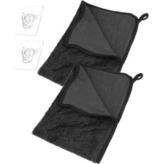 Magisches Badezimmer-Reinigungstuch, 40 x 60 см, Mikrofaser-Reinigungstuch, dickes Trockentuch für Autofenster, Dusche, Badezimmer, Küche, 2 Stück