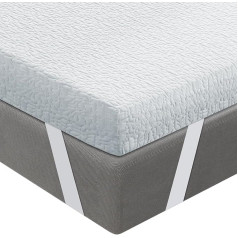 Матрас BedStory 10 см, 135 x 190 см, вязкоэластичный матрас с охлаждающим гелем, матрас с пеной памяти, съемный и моющийся матрас