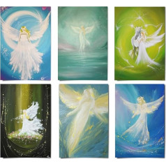 Henriettes-ART Angel Art Photo Set - Духовные картины - Картинки ангелов маленькие - Украшение ангела-хранителя