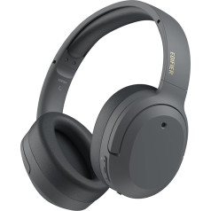 Edifier W820NB Plus Hybrid Active Noise Cancelling Headphones - LDAC Codec - Hi-Res Audio Wireless & Wired - Quick Charge - 49 Hours Playtime - Over Ear Bluetooth V5.2 Headphones - Grey