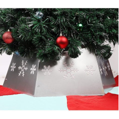 Blissun Металл Рождественская Елка Кольцо Рождественская Елка Воротник с Печатных Снежинка Ивы Елка Юбка База Подставка для Рождественской Е