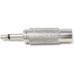 DRUT 1 x 3,5 мм моно джек на RCA Phono женский переходник (серебро)