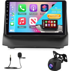 NHOPEEW 2+64G 9 дюймов Android радио для Ford Fiesta 2009-2017 - беспроводной CarPlay и Android автомобильная GPS-навигация, управление на руле, FM RDS, разделенный экран + 