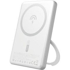 Dudao Powerbank с MagSafe и крэдлом 20W PD 5000mAh - серебристый