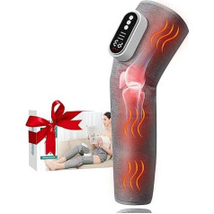 Беспроводной массажер для ног, массажер с воздушной подушкой для ног с 3 уровнями скорости, интенсивности и подогрева, лимфатический дрена