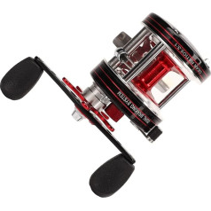 Baitcasting-Angelrolle, Metall-Gummi-Seeangelrad, leichte Trommel-Quer-Köderrolle, verstellbare Entlade-Angelrotationsrolle für das Angeln im Freien