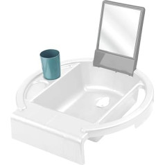 Rotho Babydesign Kiddy Раковина для ванны с бортиком 38,7 x 38,2 x 10 см белая/серая