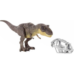 Jurassic World GYW84 - Tyrannosaurus Rex Figure Camp Cretaceous Dino Escape Toy with Stomping Movement, Movable Joints, Authentic Decor, Dinosaur Toy Gift for Children from 4 Years