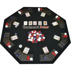 Настольный покер Trademark Poker Texas Traveller и дорожный набор из 300 фишек