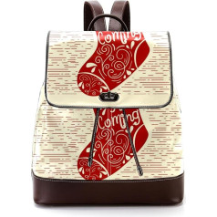 Рождественские носки Персонализированные школьные сумки-книжки для подростков, разноцветные, 27x12.3x32 см, Рюкзаки-рюкзаки