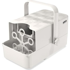 Пузырьковая машина Silva Schneider BM 3000 | портативная, 3000-10000 пузырьков/мин, дальность 2-4 м, с 600+ наклейками, защита от детей, вкл. концентрат для пузы