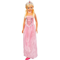 ColorBaby 43993 - Большая кукла, принцесса, игрушка для мальчиков и девочек, 3 года, прическа, подвижная, туфли, корона, принцесса Мэри, рост 105 см