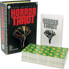 The Unemployed Philosophers Guild Todd Alcott's Horror Tarot Deck with Illustrations Inspired by Macabre Literature and Creepy Pop Culture - Set of 78 Cards