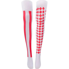 Glamour Girlz Женский Костюм Вечеринка Танцы Экипировка Хэллоуин Рождество Legwear Чулочно-носочные изделия Steam Punk Колготки Чулки Размер 6-13 Клоун Д