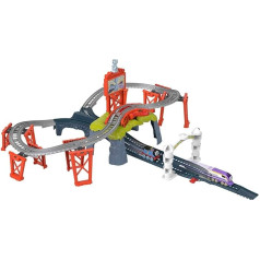Томас и друзья Fisher-Price HFW03 - Гонка за кубком Содора - фигурка Томаса и Кана с поездом и гоночным треком, игрушка для детей от 3 лет