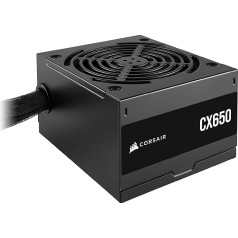 Блок питания CORSAIR CX650 ATX 650W - 80 Plus Bronze Certified - Low Noise - Coated Cables - Non-Modular - EU - Black