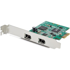 StarTech.com PCI Express Controller Card (2 порта, 1394a Firewire, совместимость с Windows/Mac, интерфейсная плата)