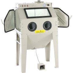 Пескоструйная камера 350 литров, включая принадлежности (SB350AJ со встроенным экстрактором, 01558