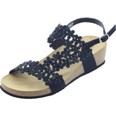 Женская сандалия Grunland SB1593 MEMI, черный, 39 eu