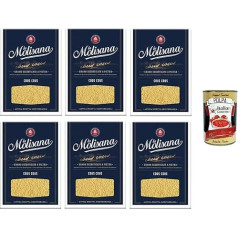 La Molisana Cous Cous Пшеница в кожуре N°621 6 x 500 г + Итальянская гурманская польпа 400 г