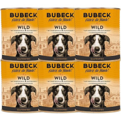 Bubeck Влажный корм для собак, беззерновой, разные сорта, дичь, 800 г