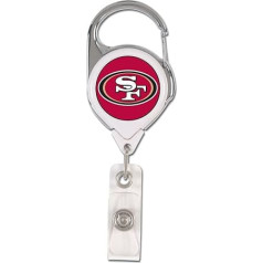 NFL San Francisco 49ers Выдвижной премиум держатель для бейджей, цвет команды, один размер