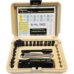 Chapman Mfg # 9600dt Starter Slotted Gunsmith/Dental/Lab USA Made Offset Screwdriver & Ratchet Set