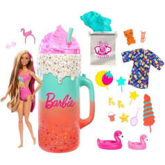 Подарочный набор BARBIE Pop Reveal Rise & Surprise - более 15 сюрпризов, включает 1 куклу Барби, пляжные принадлежности, для фруктового веселья, для детей от