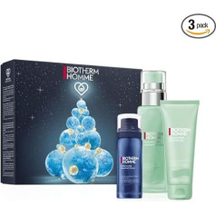 Подарочный набор Biotherm Homme Aquapower, гель Aquapower Advanced 75 мл, гель для душа Aquapower 75 мл, пена для бритья Basic Line 50 мл