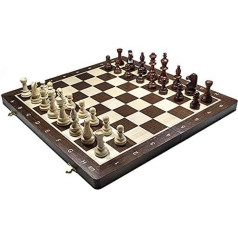 Деревянный шахматный набор Турнир 5 WENGE - Шахматная доска и Staunton №5