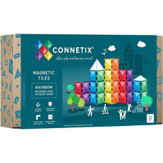 Набор прямоугольников Connetix Rainbow, 18 штук, разноцветный