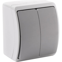 Выключатель для люстры н/т AQUATIC, IP44 серо-графитовый, 10 шт.