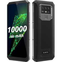 Смартфон OUKITEL 10000 мАч без контракта K15 Plus, 18 Вт быстрая зарядка + подзарядка, 3 ГБ + 32 ГБ, 13 МП тройная камера, Android 10 Dual SIM Mobile Phone, 6,52 дюйма HD+, расп