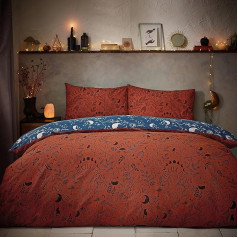 мебель. Комплект пододеяльника Witchy Vibes Double, ржавый, оранжевый