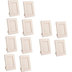 Toyvian Pack of 12 Wooden DIY Photo Frames for Crafts by Children Wooden Picture Frames Craft Wooden Crafts for Children Empty Wooden Picture Frames DIY Paintings