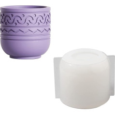 BOOWAN NICOLE TOTEM Бетон Свеча Стекло Силиконовые Формы Ручной Работы Цемент Свеча Jar Хранения Суккулентных Растений Горшок Изготовления Инструм