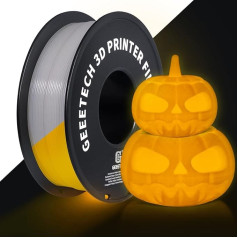 GEEETECH PLA Filament 1.75 мм, светится оранжевым/желтым в темноте, материал для 3D принтера, катушка 1 кг